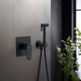 Гигиенический душ со смесителем Aquatek AQ1219MB однорычажный, Черный