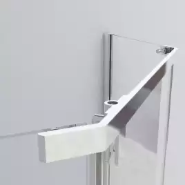 Душевой уголок Vincea Stresa 100х100 VSP-1S100CLGM, профиль вороненая сталь, стекло Прозрачное