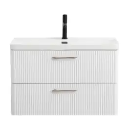 Тумба под раковину BelBagno DUE-800-2C-SO-BL-P подвесная Bianco Lucido