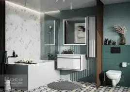 Зеркало Roca Aneto 80 812363000 с подсветкой, сенсорный выключатель, Белый