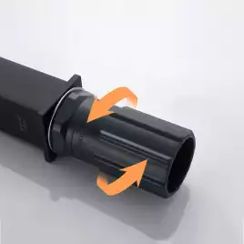 Смеситель для раковины Splenka S01.10.06, Черный матовый