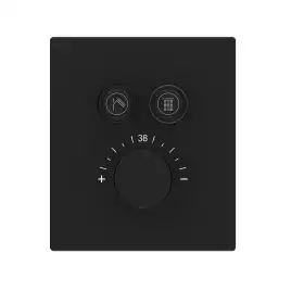 Смеситель для душа Vincea VSCV-321TMB встраиваемый  двухфункциональный, термостатический, черный