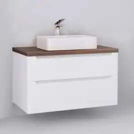 Тумба под раковину Jorno WOOD 100 wood.01.100/P/W Белая