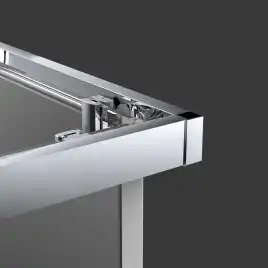 Душевой уголок Vincea Alpha 100х100 VSS-3AL100CL, профиль хром, стекло Прозрачное