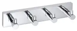 Планка с 4-мя крючками 25 см BEMETA BETA хром 132405212