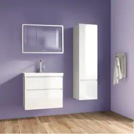 Тумба с раковиной Azario Velluto 100 CS00088604, подвесная, Белая матовая