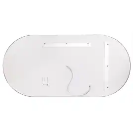 Зеркало с подсветкой AVS AG 50x100 см, антипар, оружейная сталь