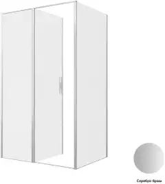 Душевой уголок Allen Brau Priority 120x90 3.31008.BA + 3.31017.BA серебро браш