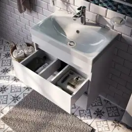 Тумба с раковиной IDDIS Zodiac 60, подвесная, Белая, ZOD6CB0i95K