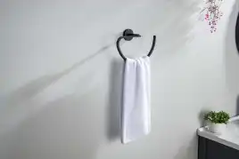 Держатель полотенец Aquatek Бетта AQ4621MB, Черный матовый