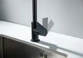 Смеситель для кухни Aquatek Лира AQ1480MB, Черный матовый