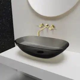 Смеситель для раковины Vincea Groove VBFW-4G1BG4 встраиваемый, брашированное золото