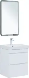 Тумба под раковину Aquanet Слим 50 белый сатин, 346046