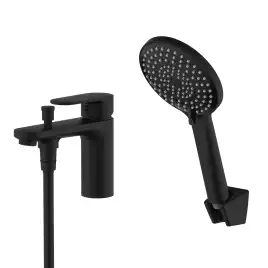 Смеситель на борт ванны Aquatek Ника AQ1844MB, Черный матовый