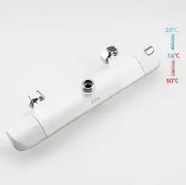 Душевая система Gappo G2403-48 для душа термостатическая, Белый / Хром