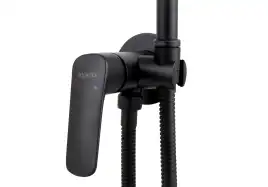 Смеситель с гигиеническим душем Aquatek Вега AQ1019MB, Черный матовый