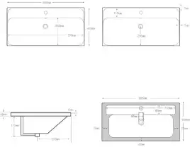 Раковина Aquanet Flash Mini 80 белая, 342055