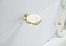 Мыльница для ванной Aquatek Оберон AQ4203BG, Золото матовое