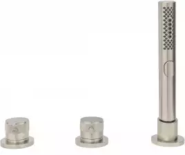 Смеситель на борт ванны Allen Brau Priority 5.31007-BN, однорычажный, с внутренней частью, Никель брашированный