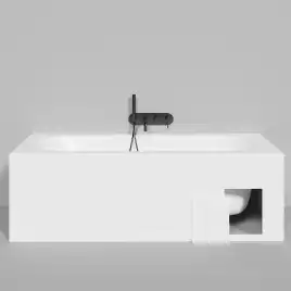 Ванна Salini ORNELLA KIT 170х75 102411M из материала S-Sense, Белая матовая