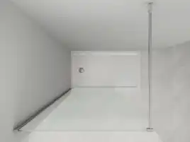 Душевая перегородка Loranto Walk-in 80 CS-W04B-80, профиль черный матовый, стекло Прозрачное