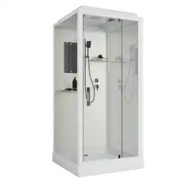 Душевая кабина Niagara Standart 90х90 ST90/15Q низкий поддон, белый профиль