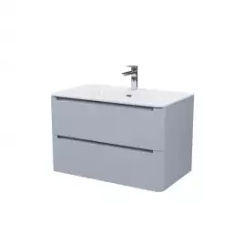 Тумба с умывальником IDDIS Edifice 80 EDI80L0i95K подвесная, Светло-серая