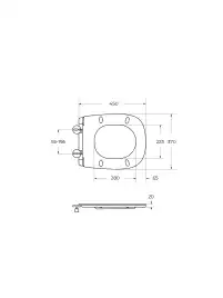 Подвесной унитаз CEZARES COMFORT CZR-380-TH-TOR/SC, со смывом TORNADO, с сиденьем микролифт