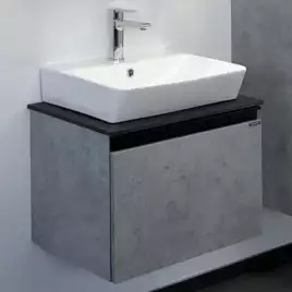 Тумба с умывальником Comforty Эдинбург 60 Бетон светлый, 00-00001928