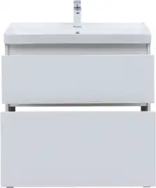 Тумба под раковину Aquanet Вега 80 напольная, белый глянец, 344123