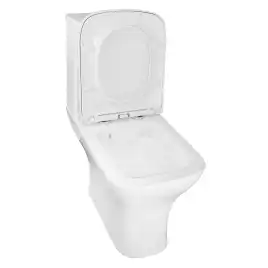 Унитаз-компакт Azario Nigel AZ-55  напольный, безободковый, с бачком и сидением микролифт, цвет белый