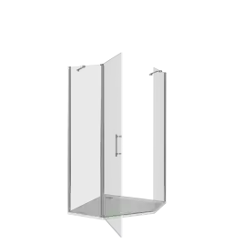 Душевой уголок Good Door MOKKA PNT-90-C-WE профиль Белый стекло прозрачное
