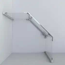 Душевой уголок Vincea Stresa 90х90 VSP-1S900CLG, дверь распашная, профиль брашированное золото, стекло прозрачное