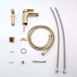 Смеситель для раковины Aquatek Ника AQ1812BG, Золото матовое