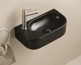 Раковина Ceramalux 78204RB 400х215х120 Подвесная цвет Черный