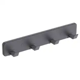 Планка AVS Pawns, черный матовый, 4 крючка