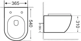 Унитаз подвесной Aquanet Rimless Cetus-W BL-102N-WHT с сиденьем микролифт, белый