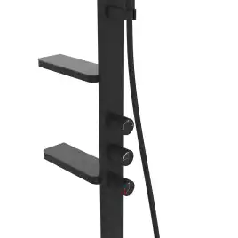 Душевая система  Vincea Inspire VSFS-3I11MB VSFS-3I11MB для ванны с изливом, черный матовый