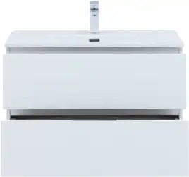 Тумба под раковину Aquanet Алвита New 80 2 ящика, белый матовый 277514