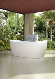 Ванна из искусственного камня Vincea 170х80 VBT-6S03MW отдельностоящая, Белая матовая