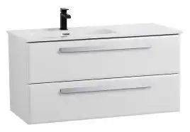 Тумба под раковину Cezares ECO-CER-N 100 см, ECO-CER-N-1000-2C-SO-BL-L (без ручек), Bianco Lucido