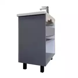 Тумба с умывальником Comforty Лима 70 Антрацит, 00-00013686