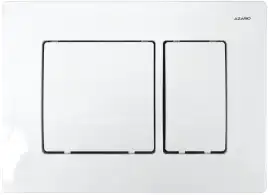 Кнопка смыва Azario двойная, белый AZ-8200-0032