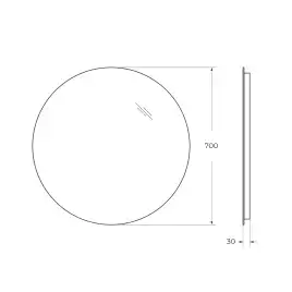 Зеркало BelBagno SPC-INT-700-LED