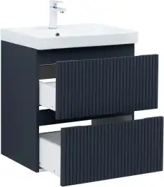 Тумба под раковину Aquanet Джейн (Flat) 60 маренго, подвесная, 335427