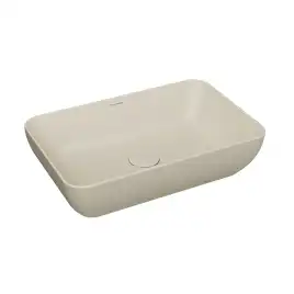 Раковина Kerama Marazzi PLAZA накладная 55, песочная матовая, PLR.wb.55\SAN