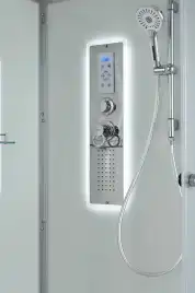 Душевая кабина AvaCan D2090LED 90x90 см, низкий поддон, с крышей