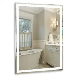Зеркало Azario Рига-VOICE 60х80 LED-00002614 с подстветкой, сенсорный выключатель, с подогревом