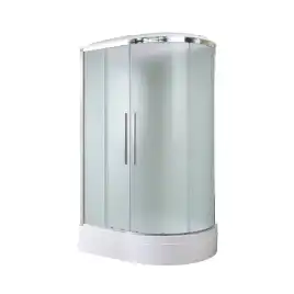 Душевая кабина AvaCan EM3812LLED 120x80 см, средний поддон, с крышей, левая