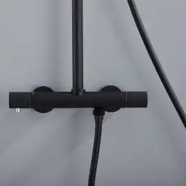 Душевая система  Vincea Desire VSFS-1D0TMB VSFS-1D0TMB  с термостатом, черный матовый